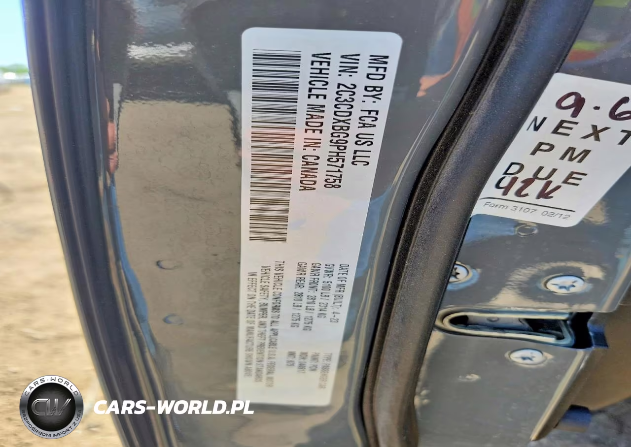 2023 Dodge Charger Sxt VIN:2C3CDXBG9PH571758 - 12