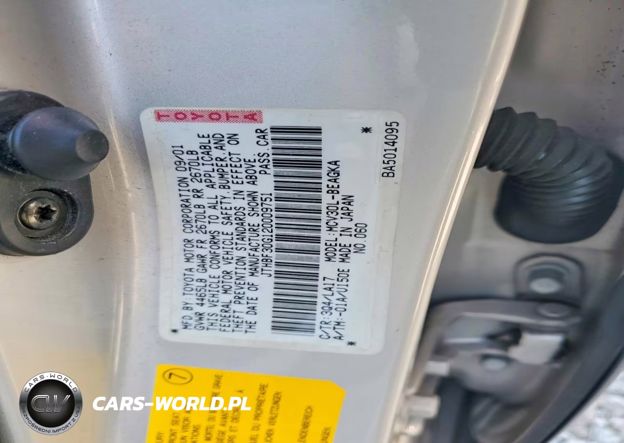 2002 Lexus Es 300 VIN:JTHBF30G120009751 - 12