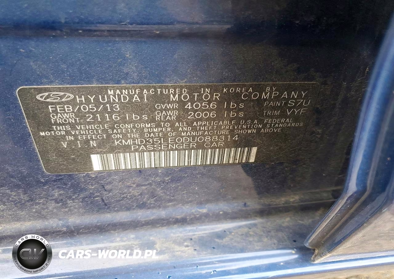 2013 Hyundai Elantra Gt Base VIN:KMHD35LE0DU088314 - 12