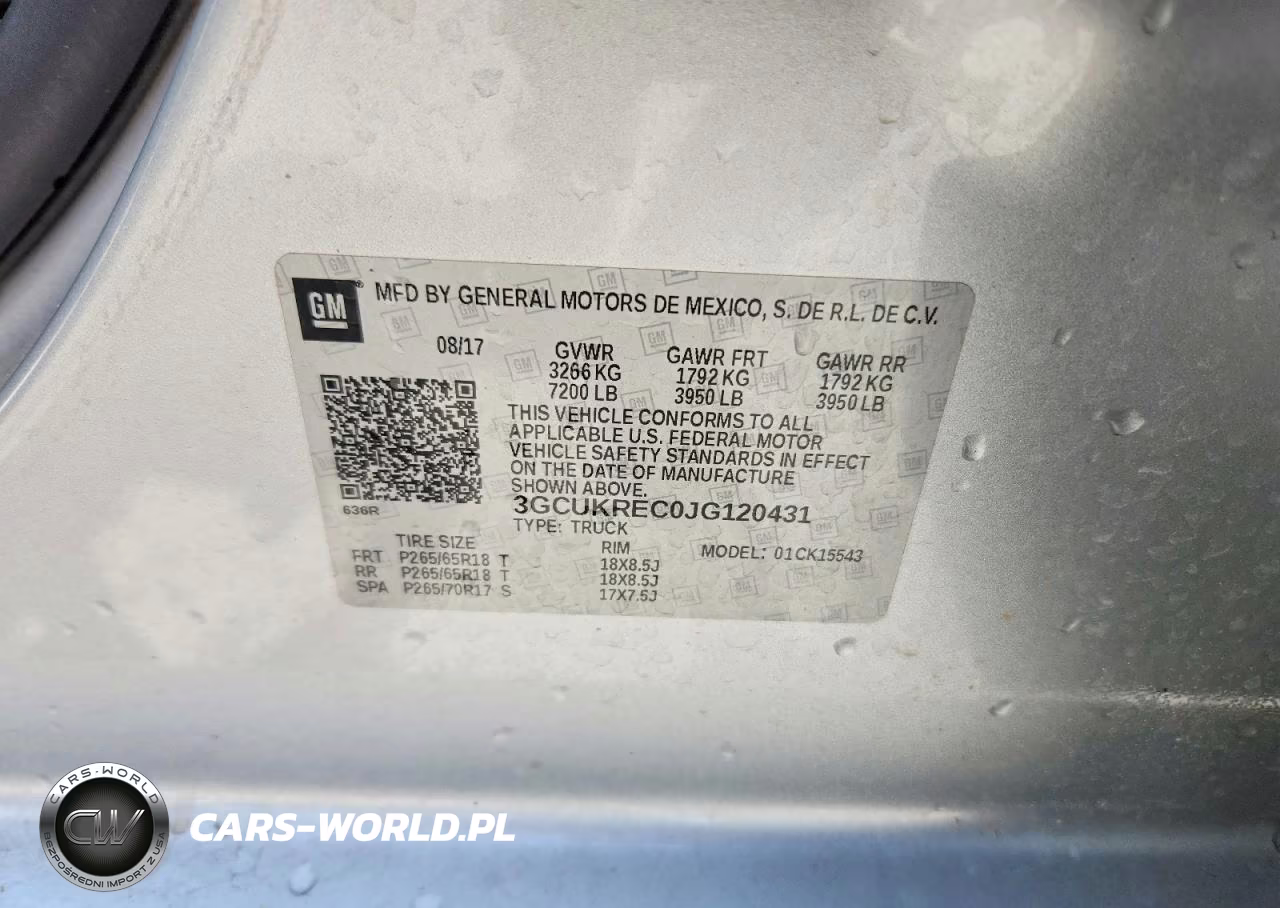 2018 Chevrolet Silverado K1500 Lt VIN:3GCUKREC0JG120431 - 12
