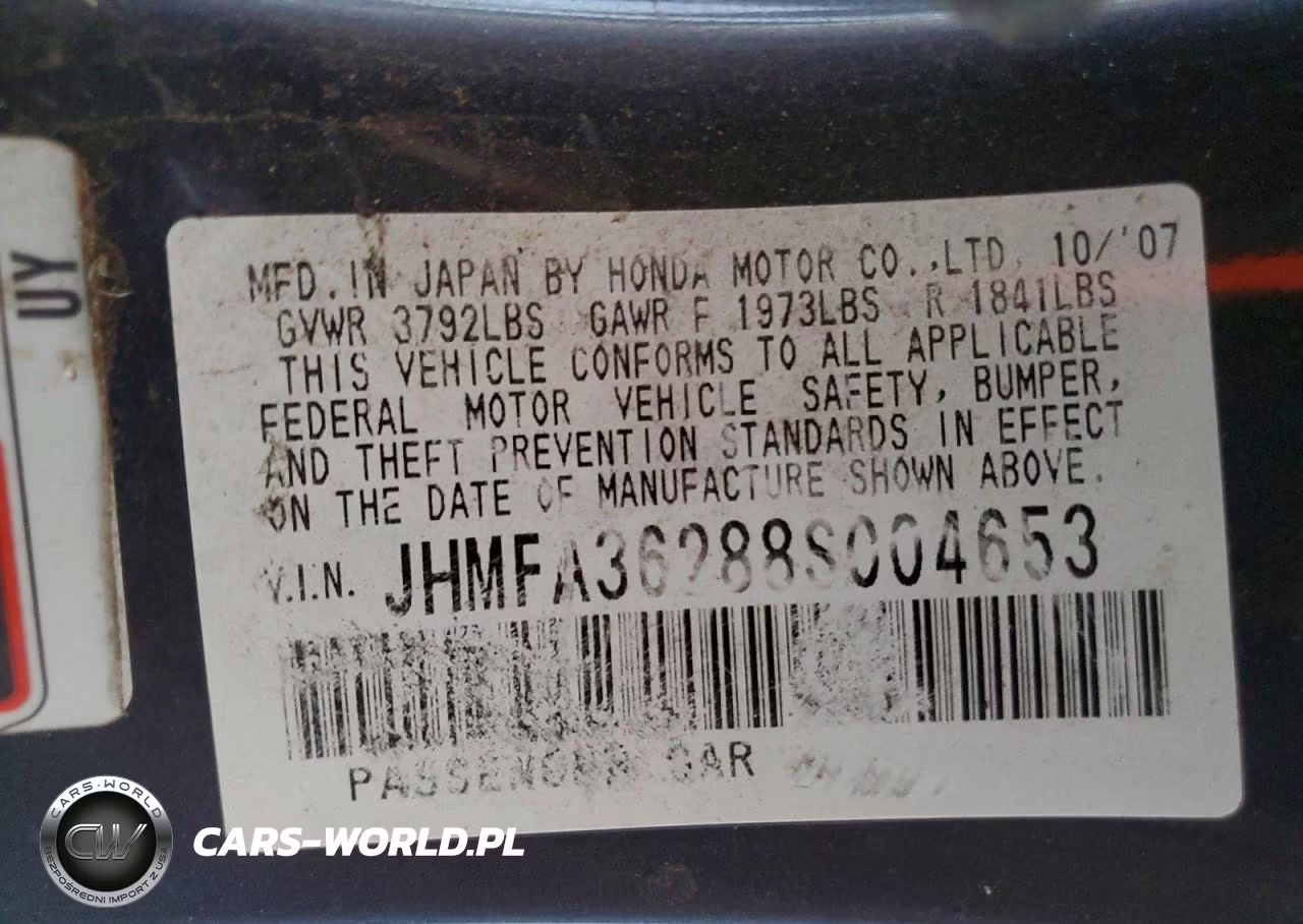2008 Honda Civic Hybrid VIN:JHMFA36288S004653 - 12