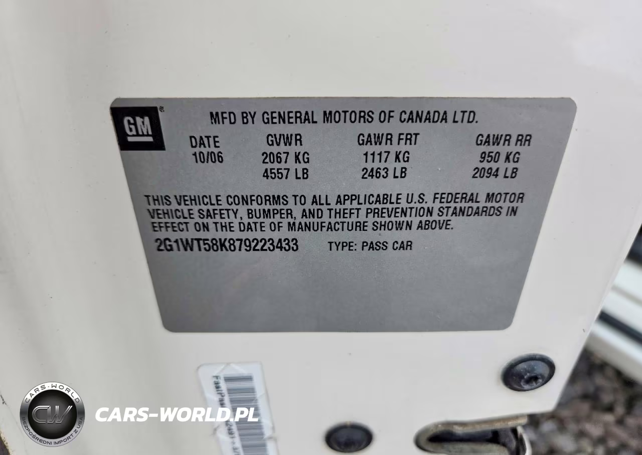2007 Chevrolet Impala Lt VIN:2G1WT58K879223433 - 12