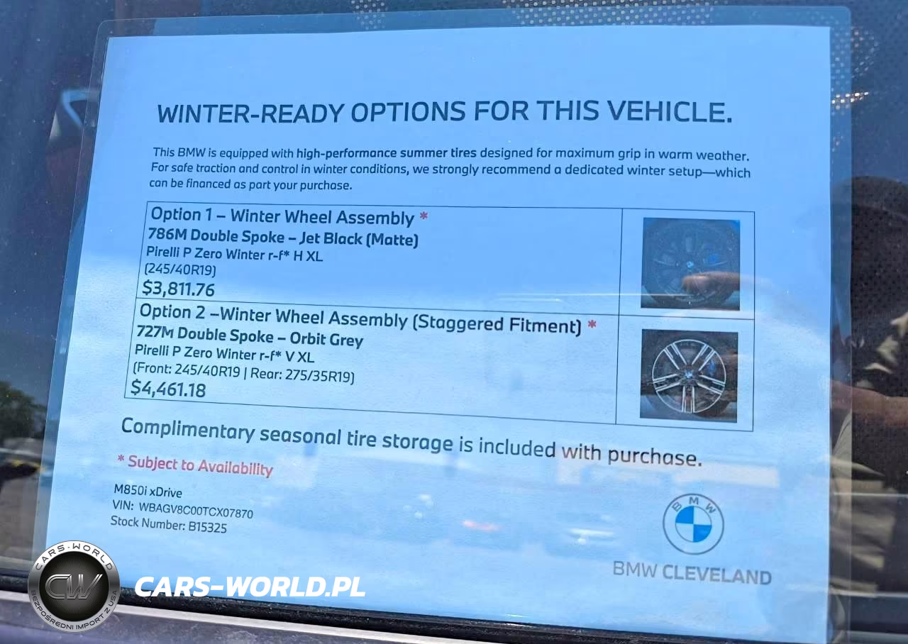 2026 BMW M850Xi VIN:WBAGV8C00TCX07870 - 13
