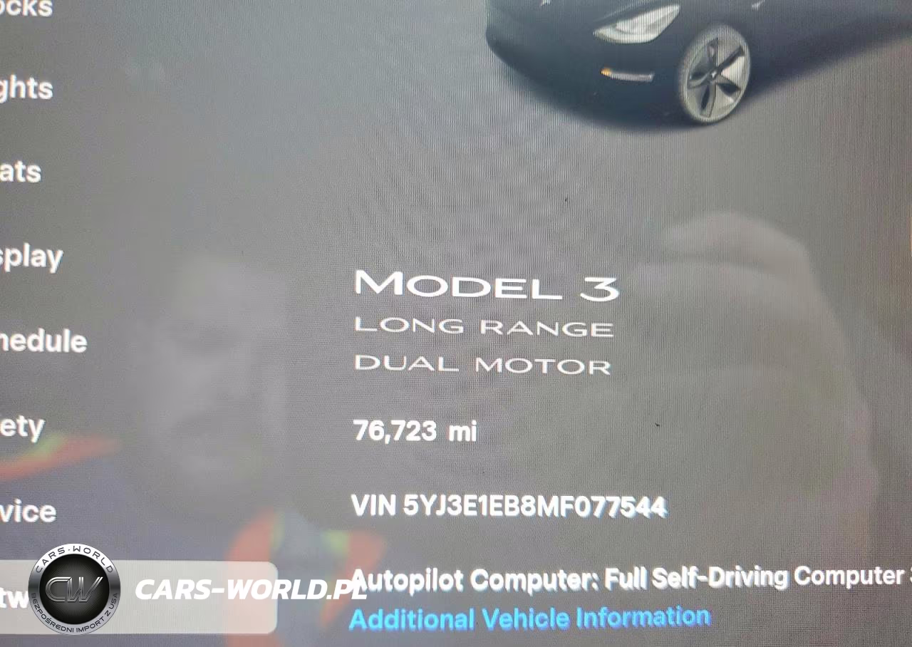 2021 Tesla Model 3 VIN:5YJ3E1EB8MF077544 - 9