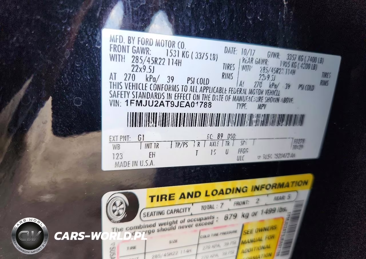 2018 Ford Expedition Limited VIN:1FMJU2AT9JEA01788 - 12
