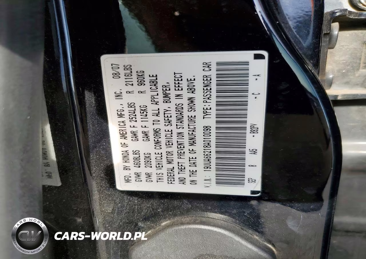 2008 Acura Tl VIN:19UUA66218A010098 - 12