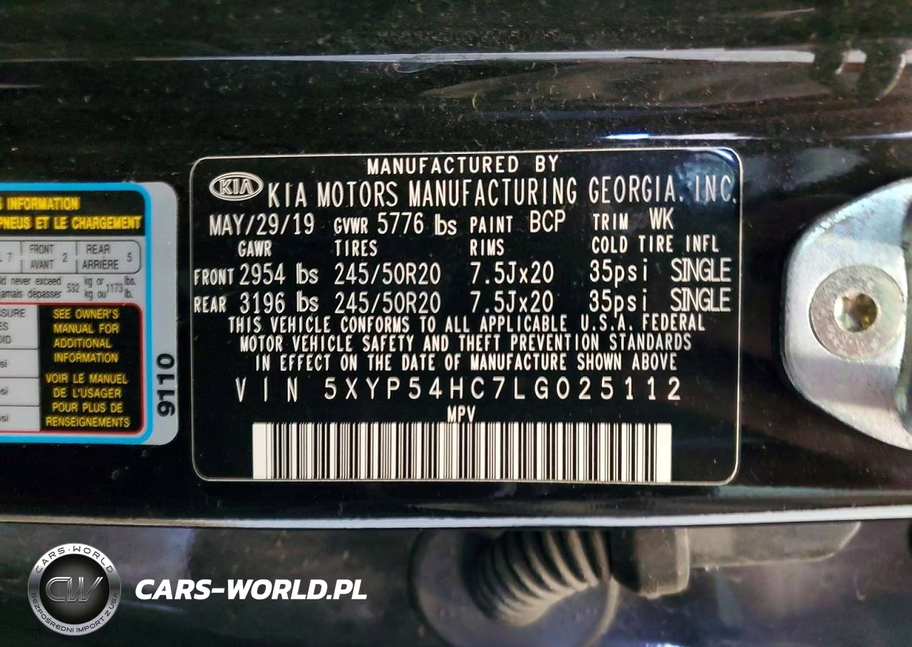 2020 Kia Telluride Sx VIN:5XYP54HC7LG025112 - 13
