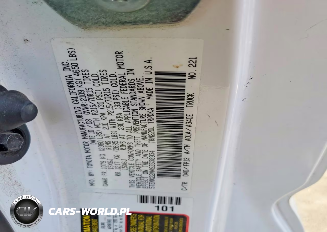 2009 Toyota Tacoma Base VIN:5TENX22N49Z638934 - 12