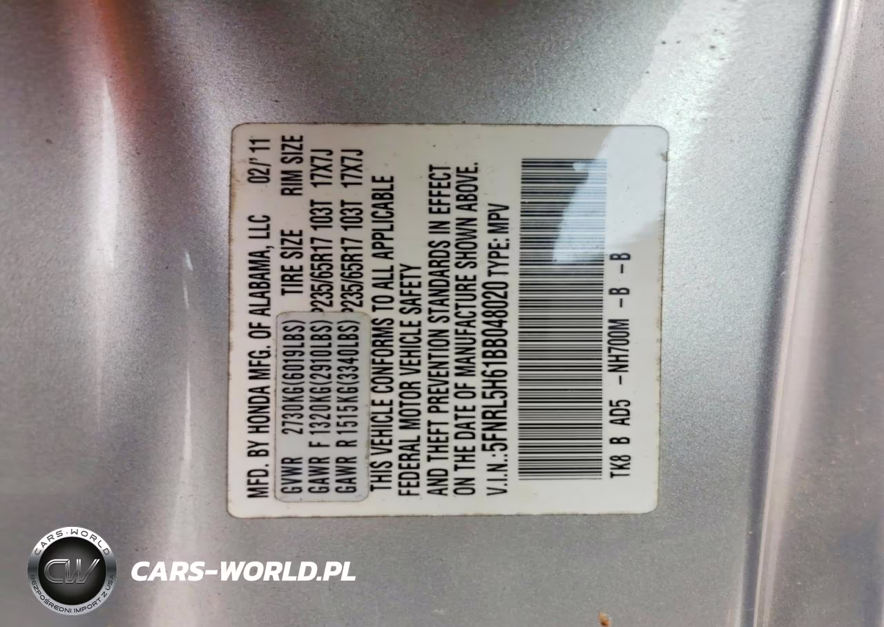 2011 Honda Odyssey Exl VIN:5FNRL5H61BB048020 - 13