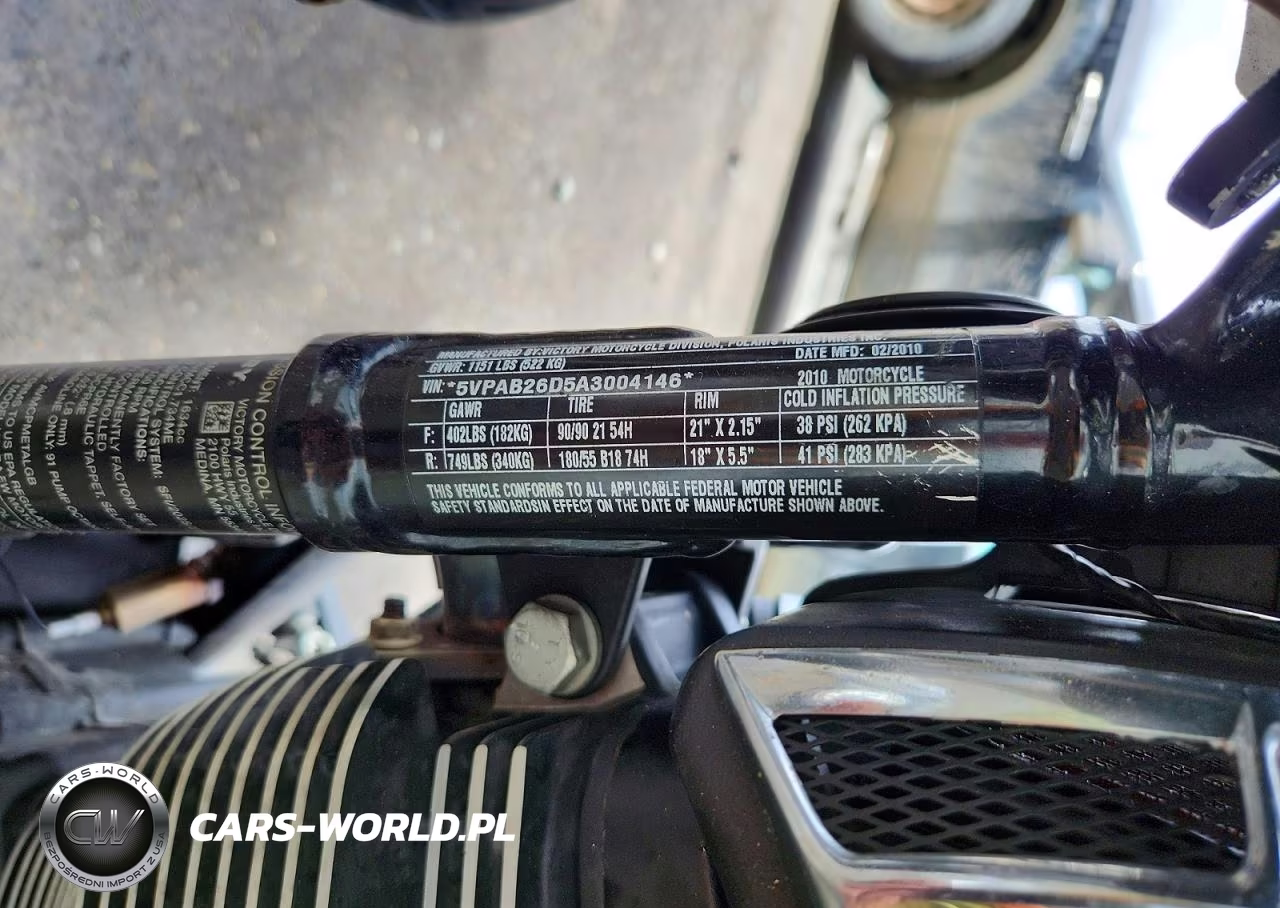 2010 Victory Motorcycles Vegas 8-Ball VIN:5VPAB26D5A3004146 - 10
