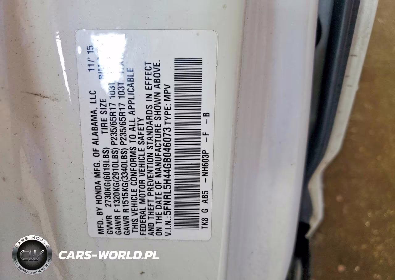2016 Honda Odyssey Ex VIN:5FNRL5H44GB046073 - 13