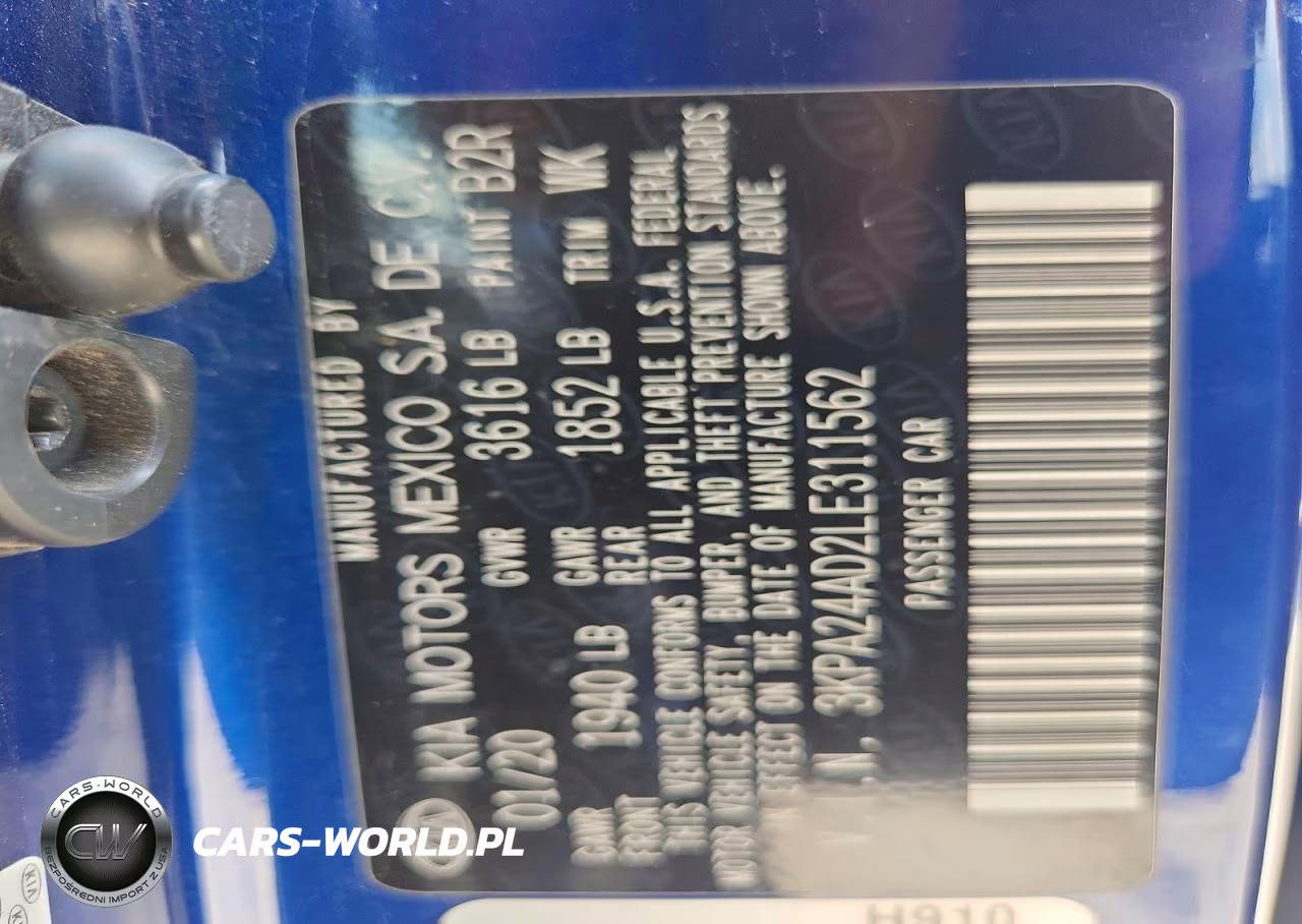 2020 Kia Rio S VIN:3KPA24AD2LE311562 - 13
