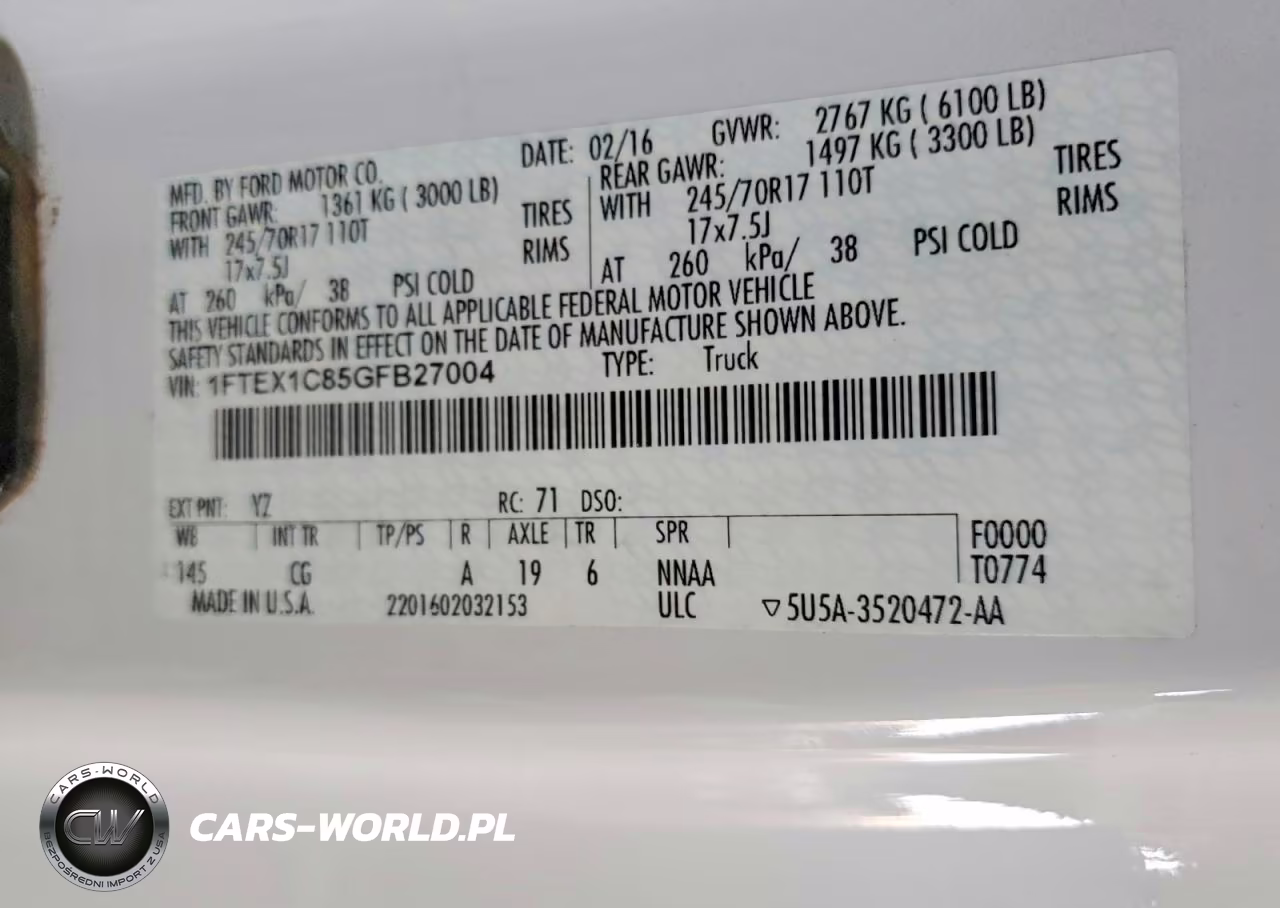 2016 Ford F150 Super Cab VIN:1FTEX1C85GFB27004 - 12