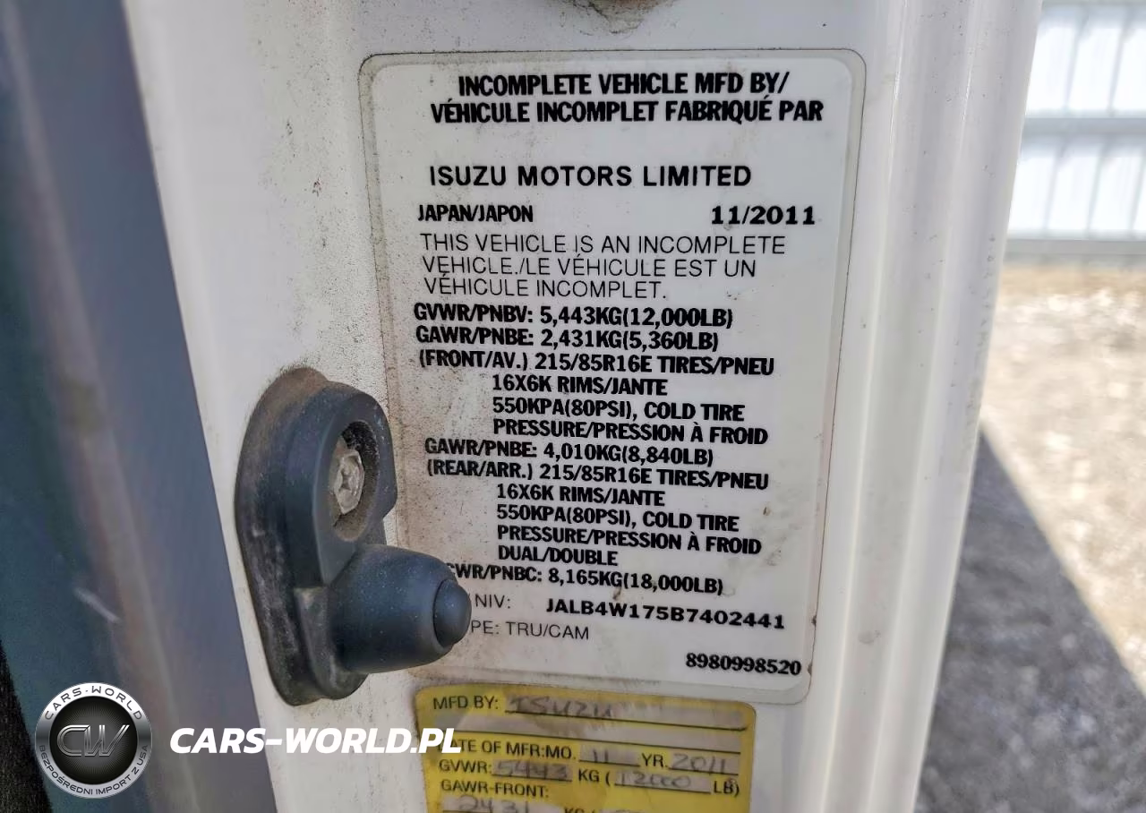 2011 Isuzu Npr VIN:JALB4W175B7402441 - 13