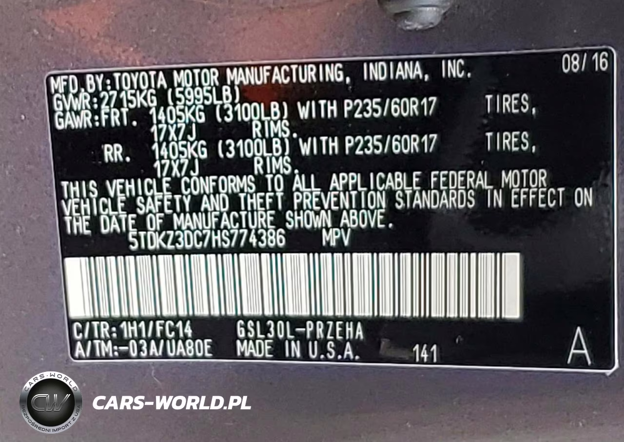2017 Toyota Sienna Le VIN:5TDKZ3DC7HS774386 - 13