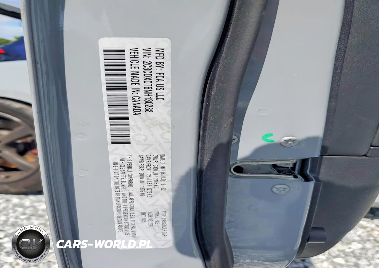 2022 Dodge Charger R VIN:2C3CDXCT6NH130288 - 12