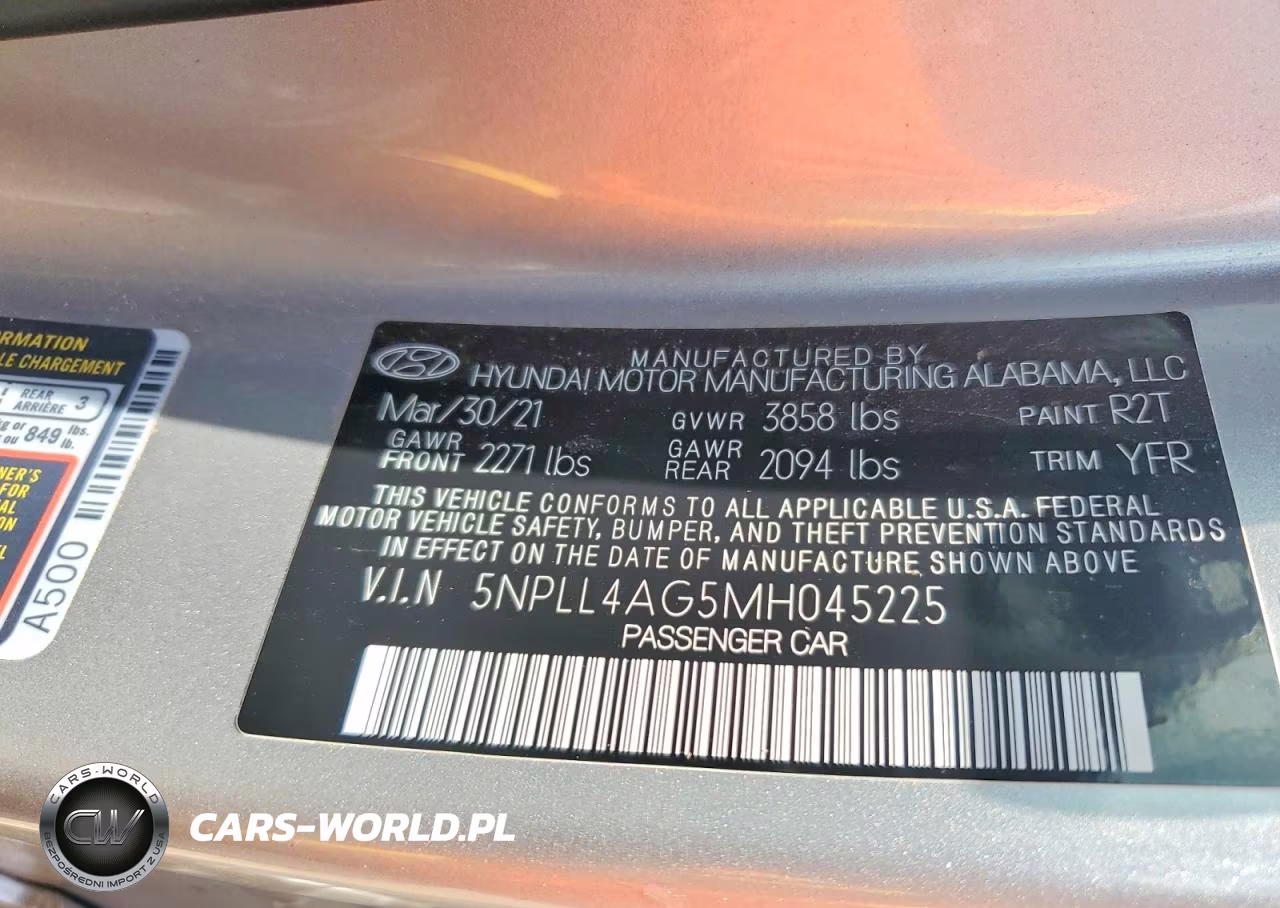 2021 Hyundai Elantra Se VIN:5NPLL4AG5MH045225 - 12