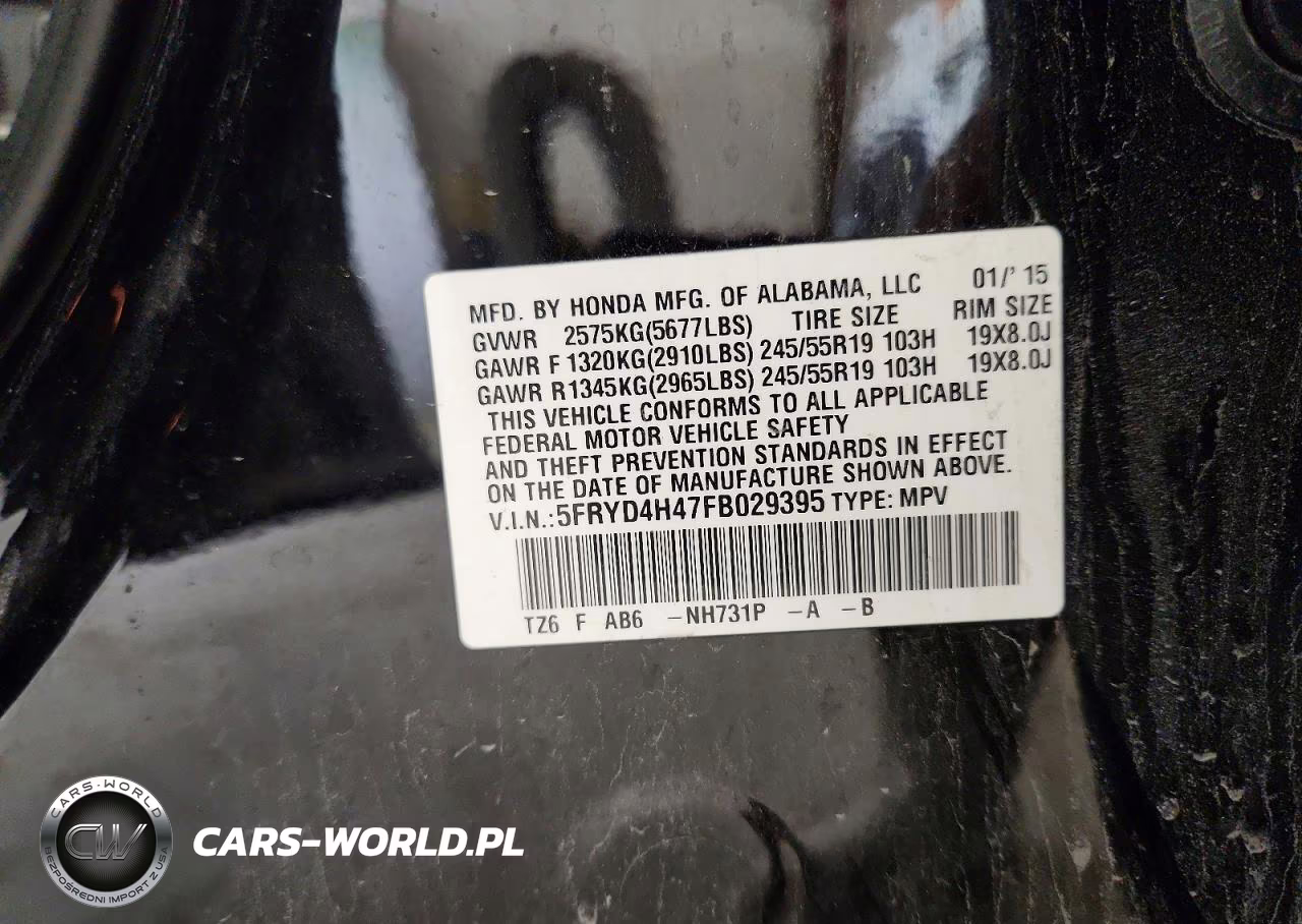 2015 Acura Mdx Technology VIN:5FRYD4H47FB029395 - 13