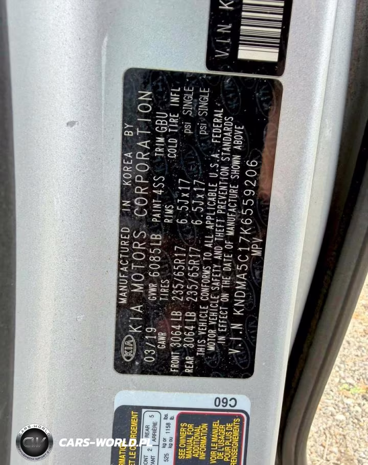 2019 Kia Sedona L VIN:KNDMA5C17K6559206 - 10