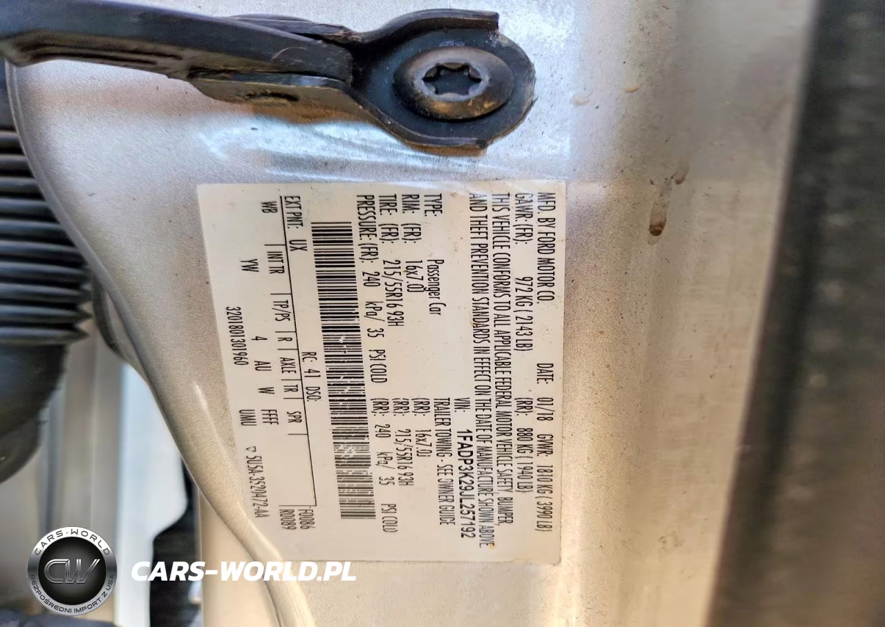 2018 Ford Focus Se VIN:1FADP3K29JL257192 - 12