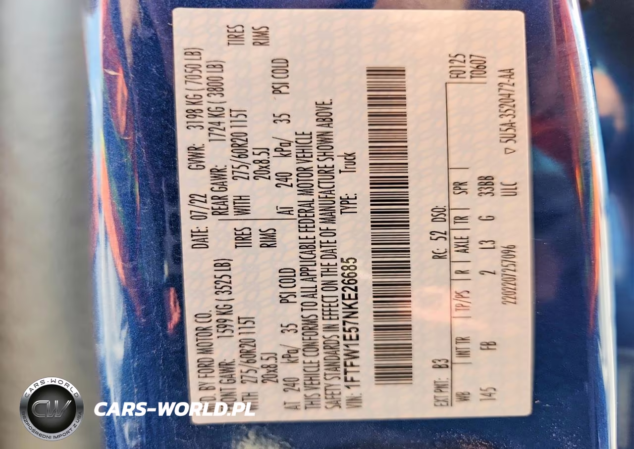2022 Ford F150 Supercrew VIN:1FTFW1E57NKE26685 - 12