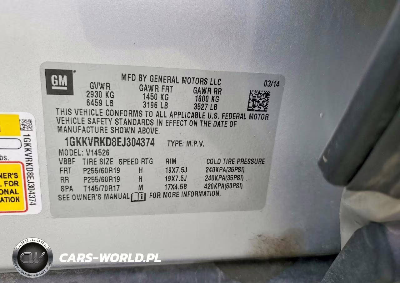 2014 GMC Acadia Slt-1 VIN:1GKKVRKD8EJ304374 - 12