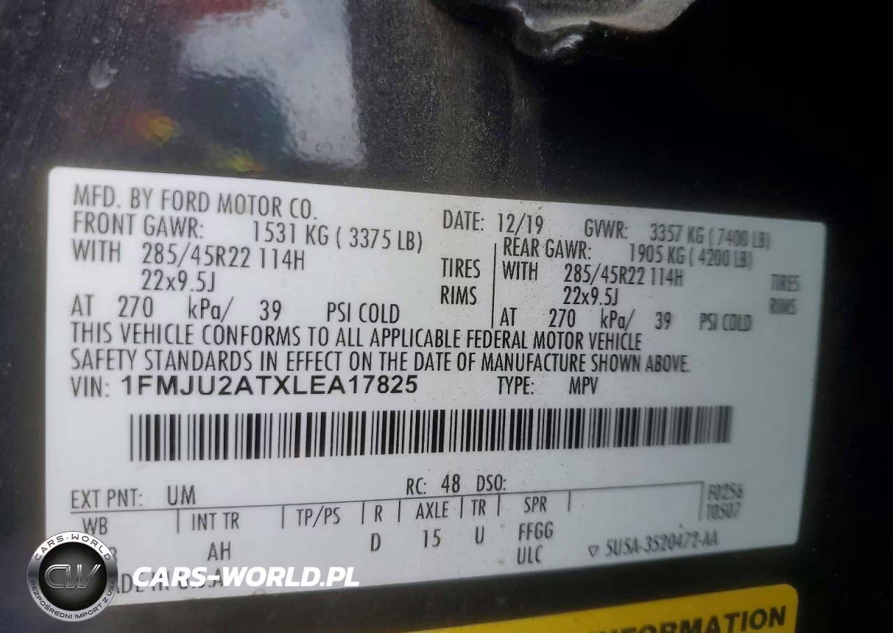 2020 Ford Expedition Limited VIN:1FMJU2ATXLEA17825 - 14