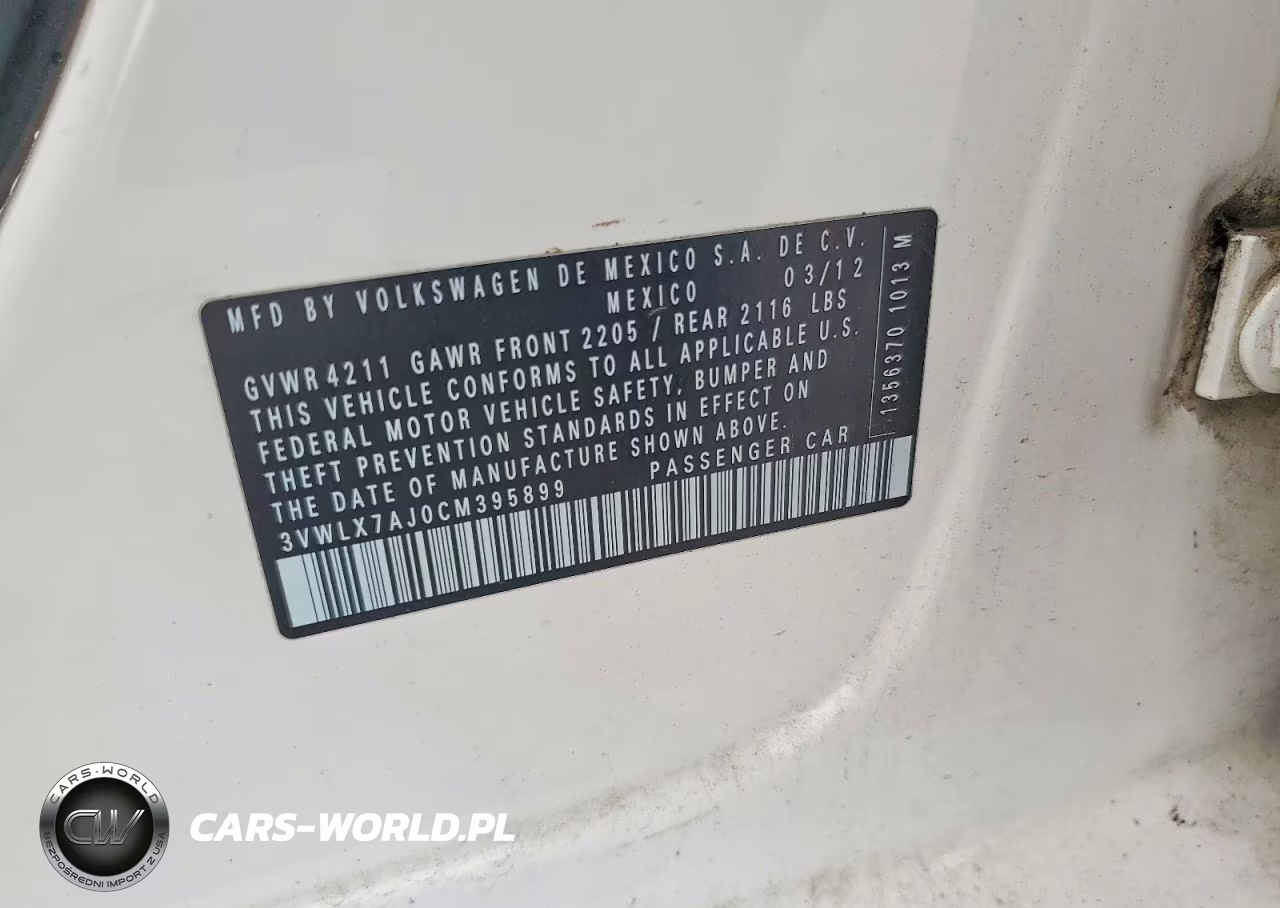 2012 Volkswagen Jetta Sel VIN:3VWLX7AJ0CM395899 - 13
