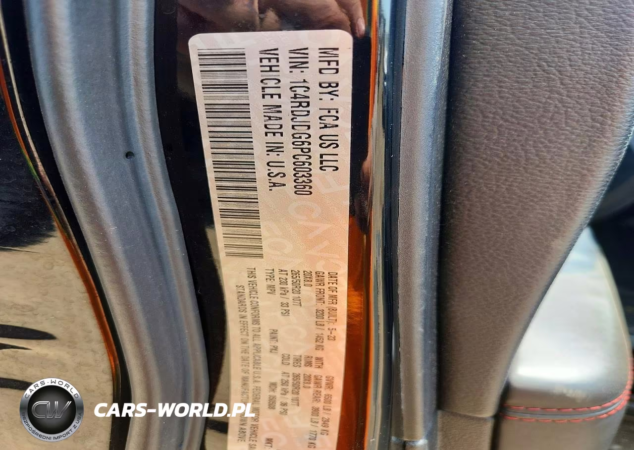 2023 Dodge Durango Gt VIN:1C4RDJDG6PC603360 - 13