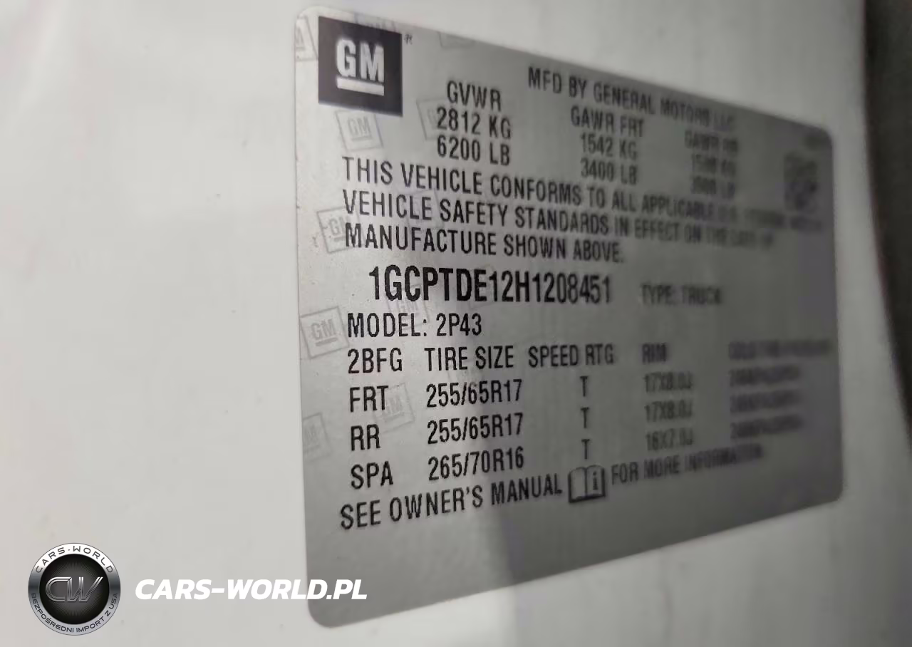 2017 Chevrolet Colorado VIN:1GCPTDE12H1208451 - 12
