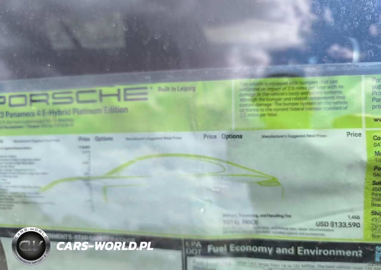 2023 Porsche Panamera 4 E-Hybrid VIN:WP0AE2A79PL120160 - 14