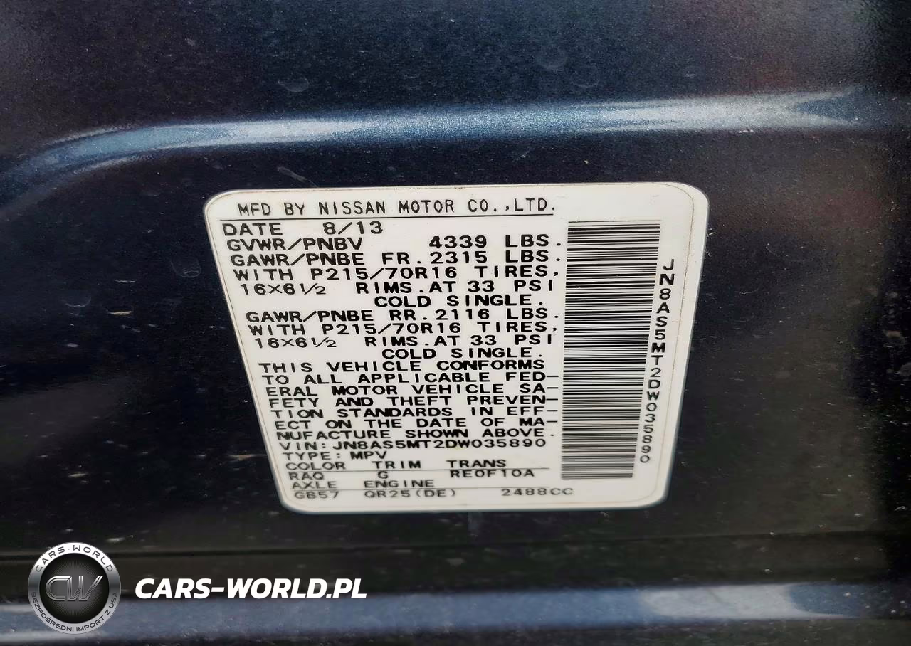 2013 Nissan Rogue S VIN:JN8AS5MT2DW035890 - 13