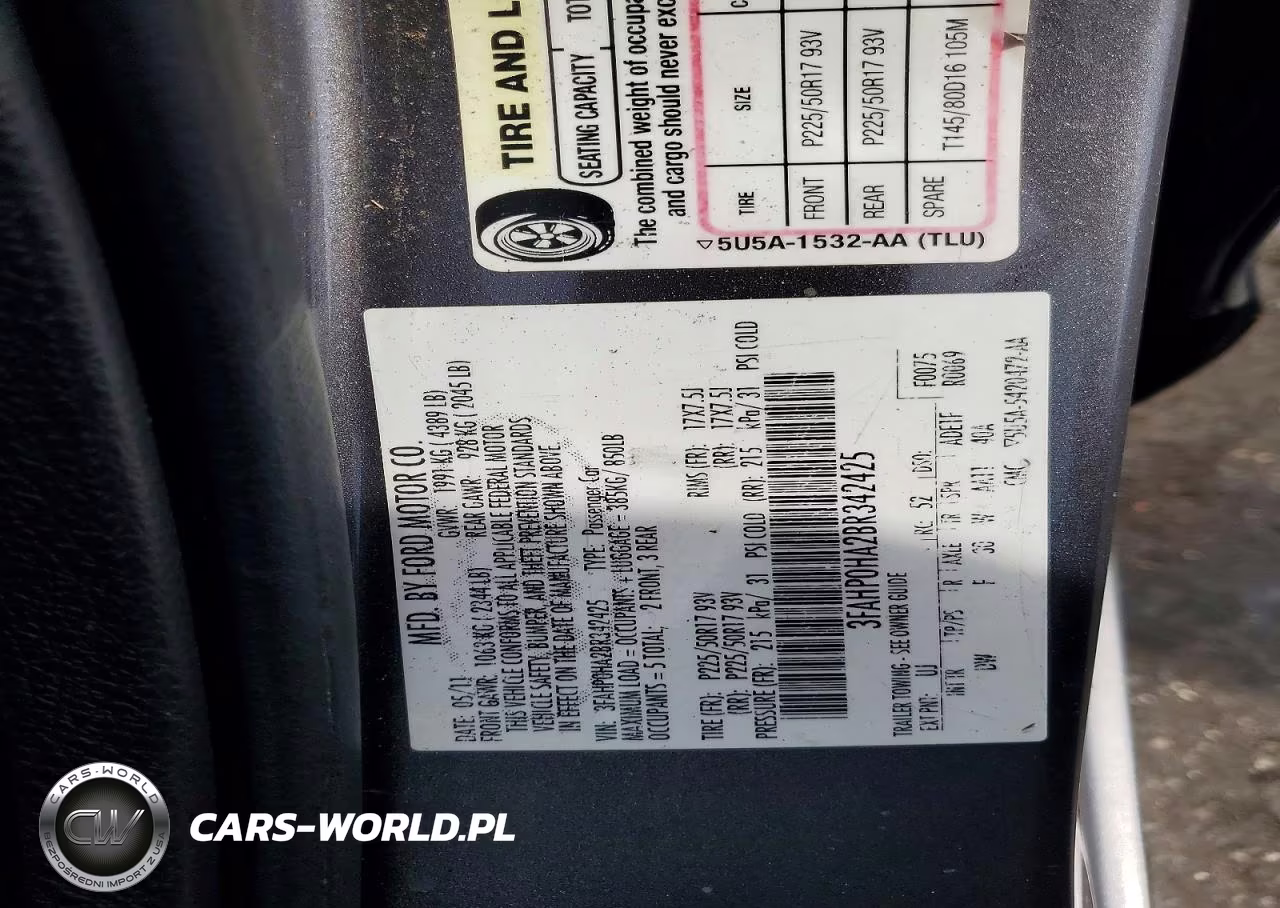 2011 Ford Fusion Se VIN:3FAHP0HA2BR342425 - 13