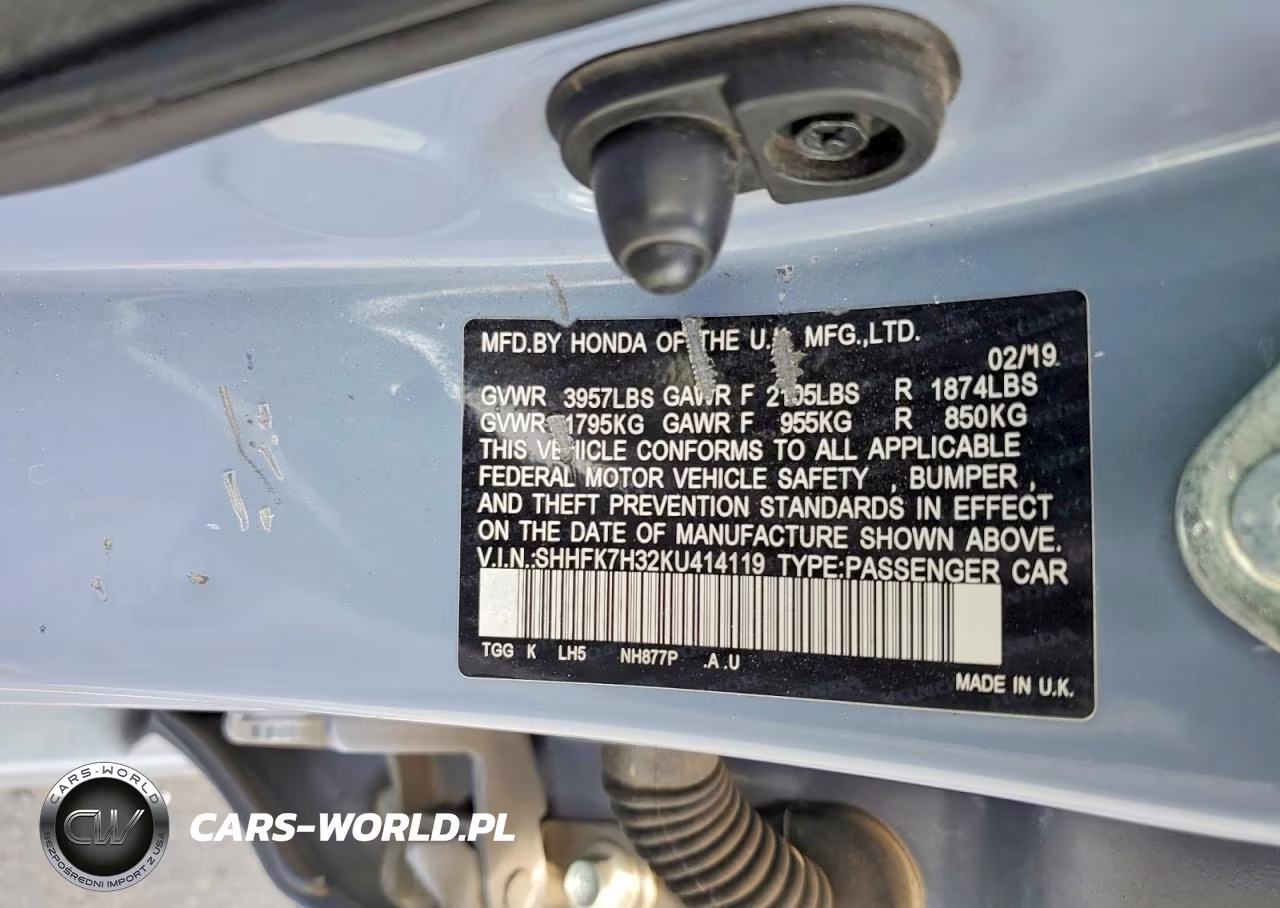 2019 Honda Civic Lx VIN:SHHFK7H32KU414119 - 13