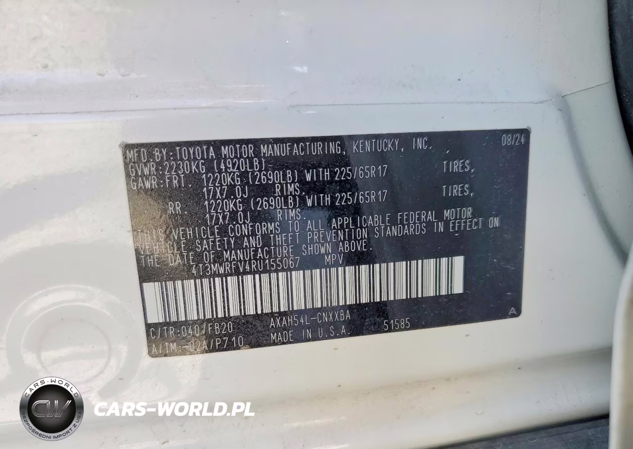 2024 Toyota Rav4 Hybrid Le VIN:4T3MWRFV4RU155067 - 13