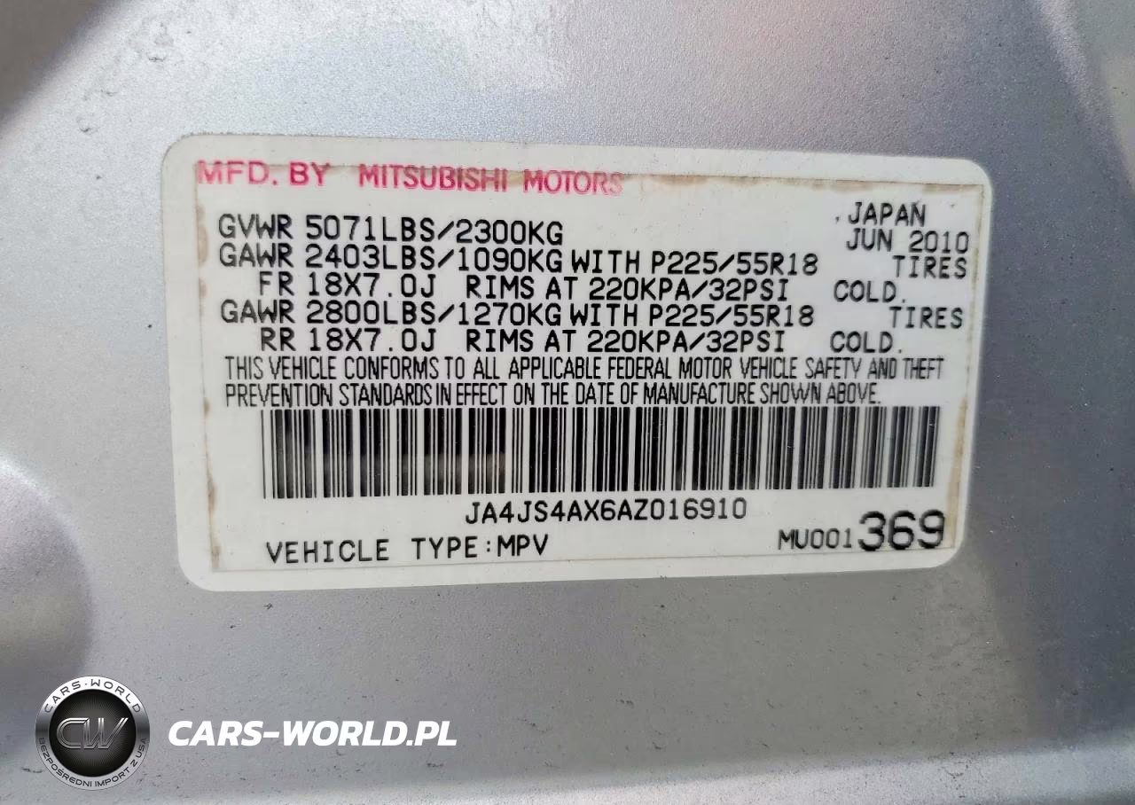 2010 Mitsubishi Outlander Xls VIN:JA4JS4AX6AZ016910 - 13
