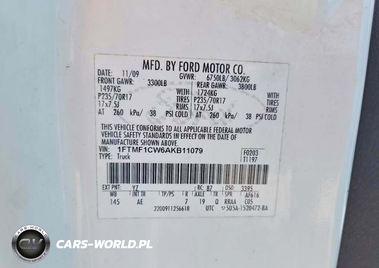 2010 Ford F150 VIN:1FTMF1CW6AKB11079 - 13