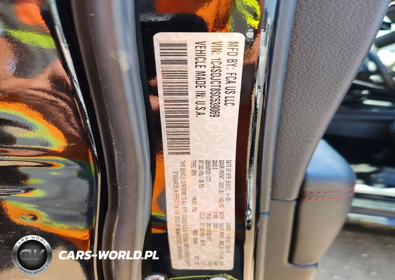 2025 Dodge Durango R VIN:1C4SDJCT8SC539069 - 12