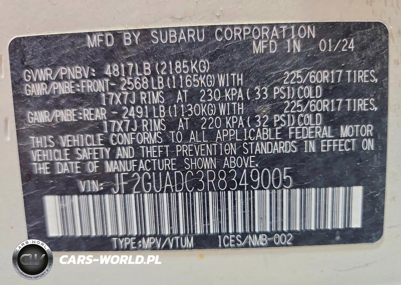 2024 Subaru Crosstrek Premium VIN:JF2GUADC3R8349005 - 12