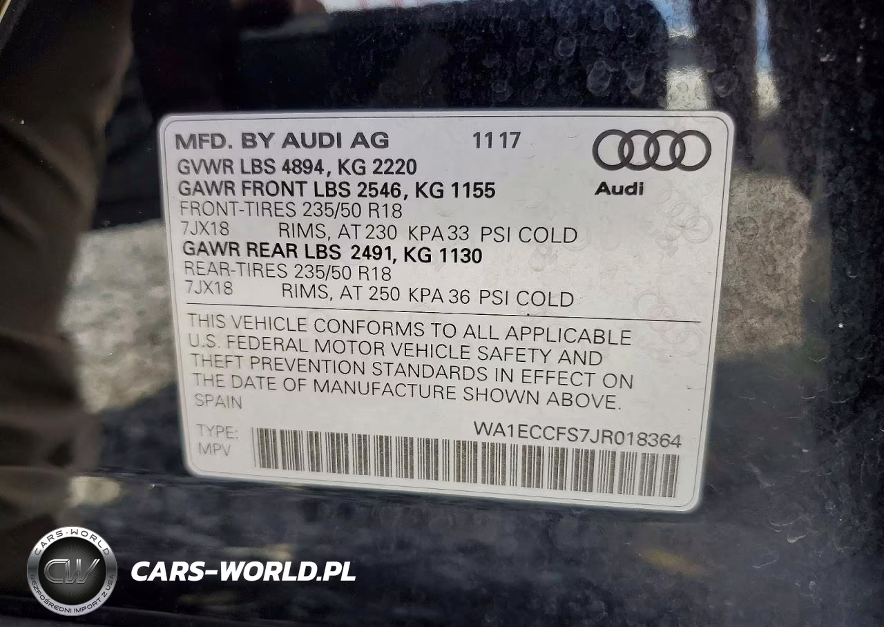 2018 Audi Q3 Premium VIN:WA1ECCFS7JR018364 - 12