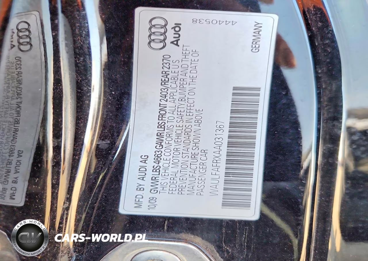 2010 Audi A5 Premium Plus VIN:WAULFAFRXAA031367 - 12