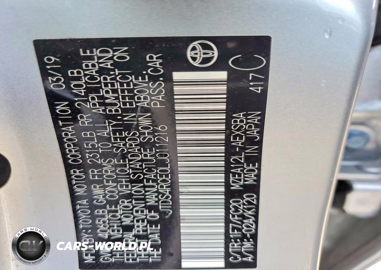 2020 Toyota Corolla Se VIN:JTDS4RCE0LJ011216 - 12