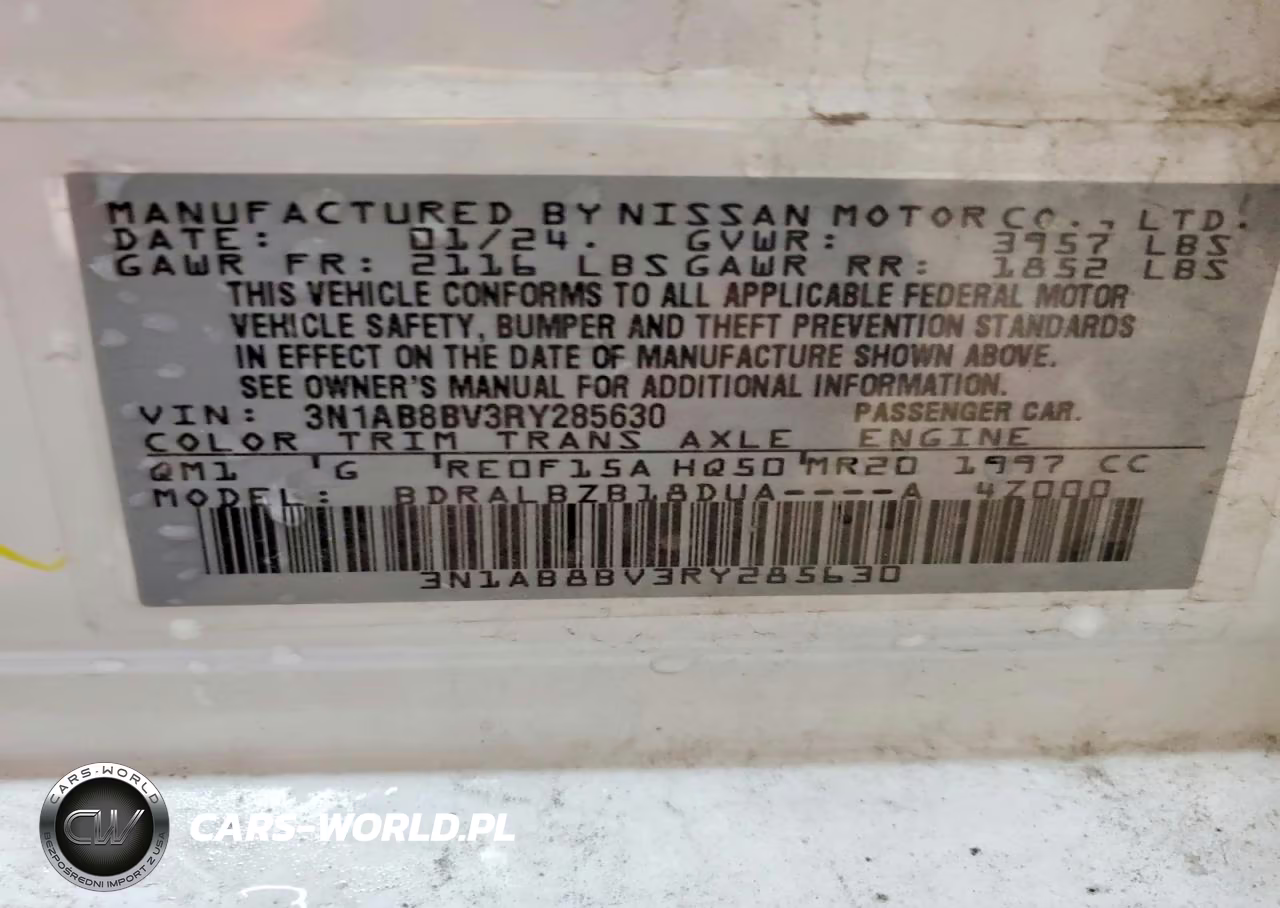 2024 Nissan Sentra S VIN:3N1AB8BV3RY285630 - 13