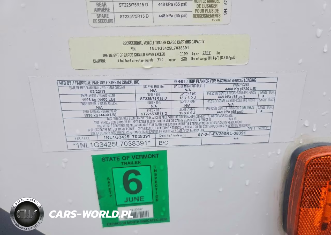 2020 Gulf Stream Envision Camper VIN:1NL1G3425L7038391 - 10