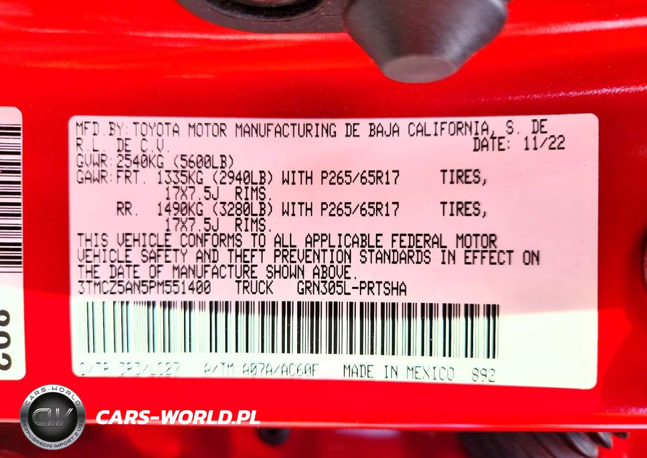 2023 Toyota Tacoma Trd Sport VIN:3TMCZ5AN5PM551400 - 13