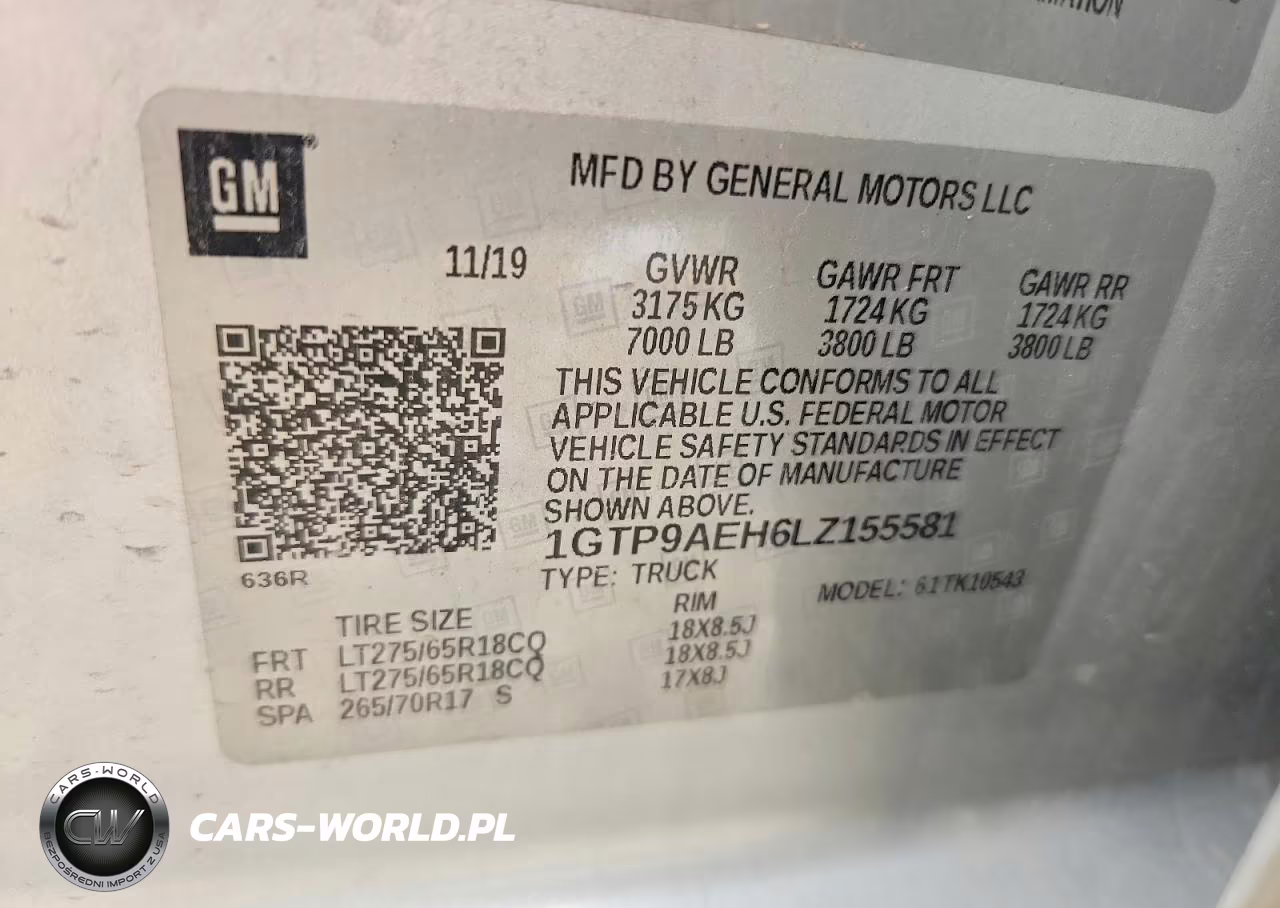 2020 GMC Sierra K1500 VIN:1GTP9AEH6LZ155581 - 12
