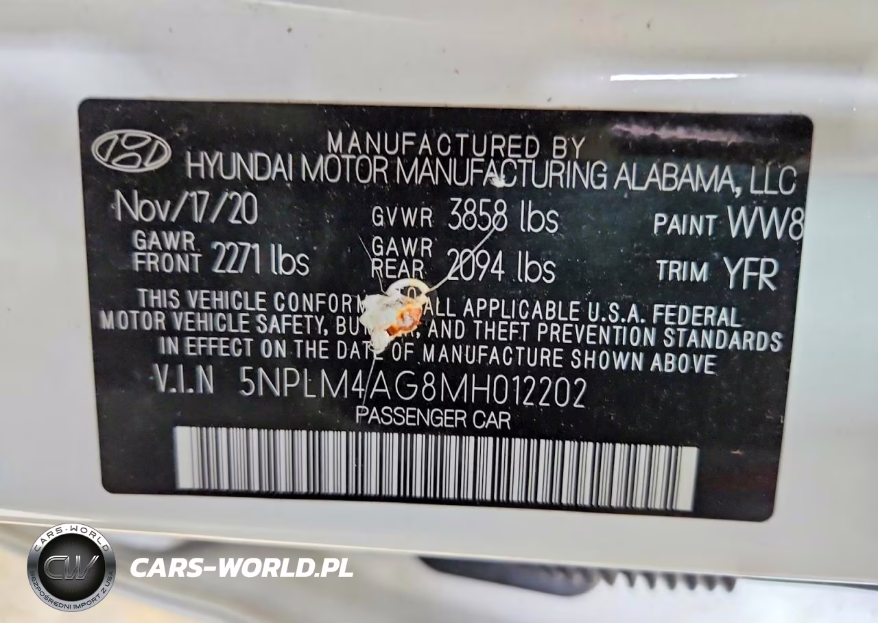 2021 Hyundai Elantra Sel VIN:5NPLM4AG8MH012202 - 12