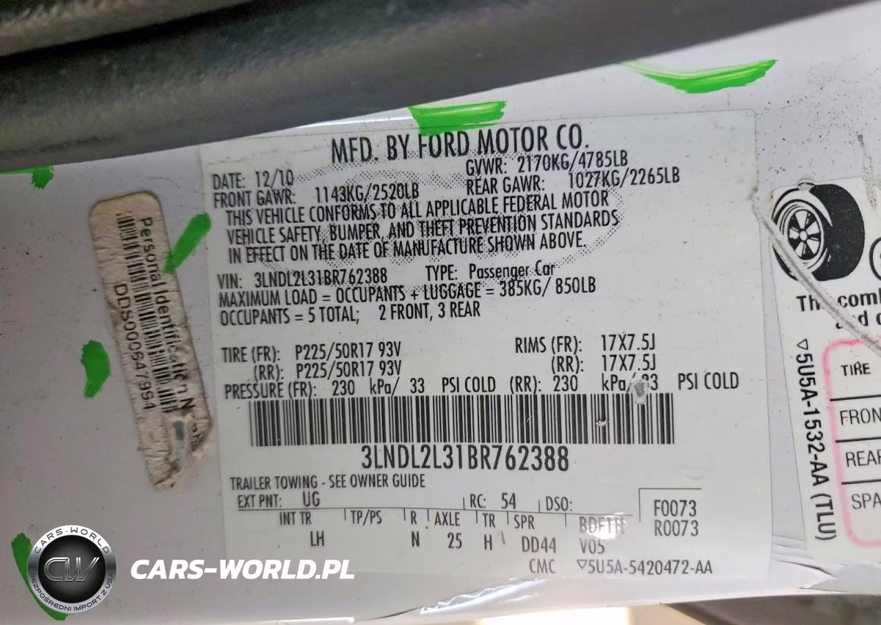 2011 Lincoln Mkz Hybrid VIN:3LNDL2L31BR762388 - 12