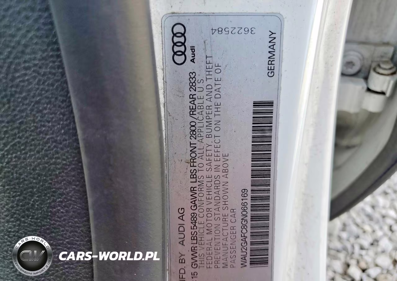 2016 Audi A7 Prestige VIN:WAU2GAFC8GN066169 - 12