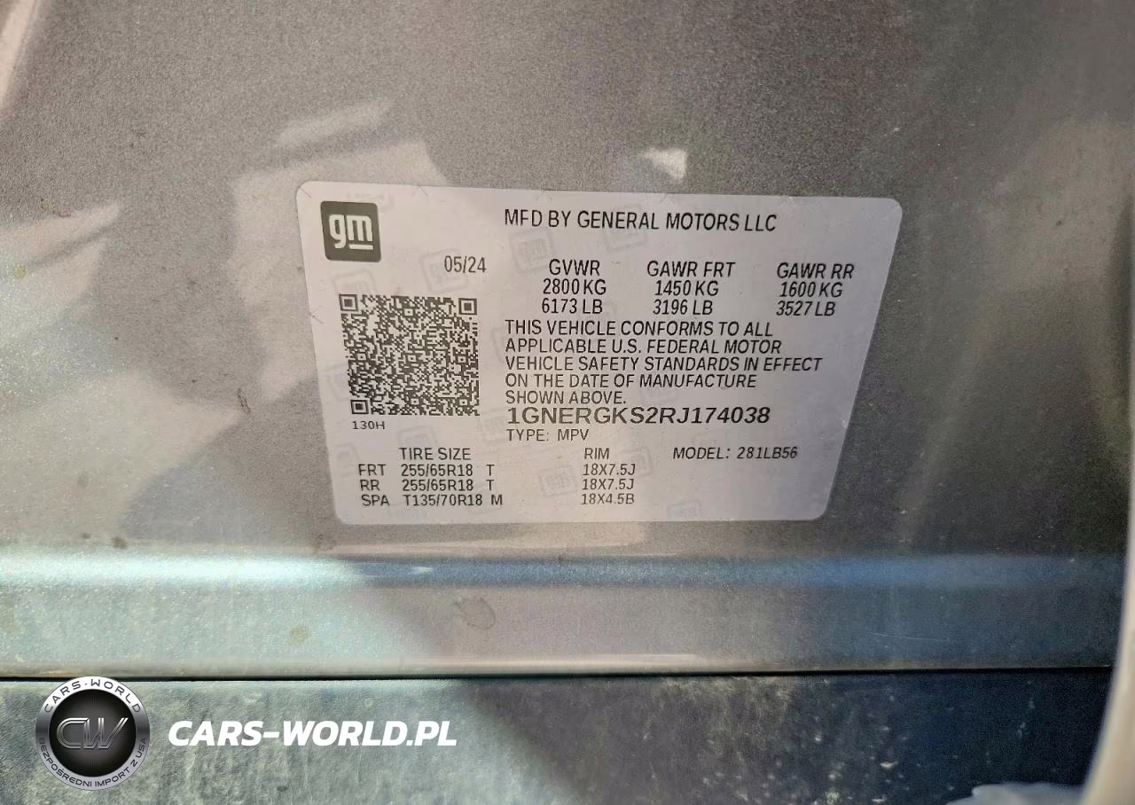 2024 Chevrolet Traverse Lt VIN:1GNERGKS2RJ174038 - 14